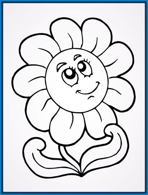 dibujos para colorear flores sencillas Archivos | Dibujos ...