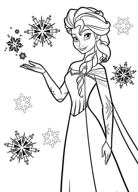 Dibujos para colorear: Frozen: Anna y Elsa imprimible ...