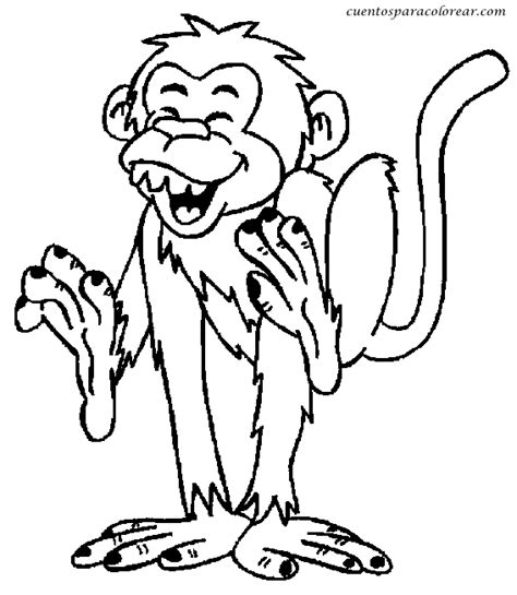 Dibujos para colorear monos
