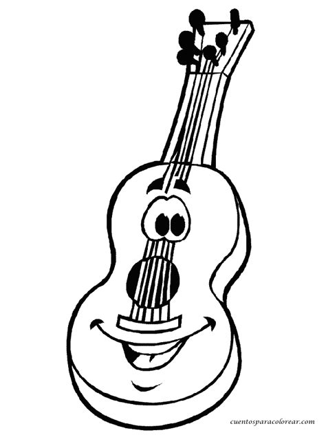 Dibujos para colorear música instrumentos musicales