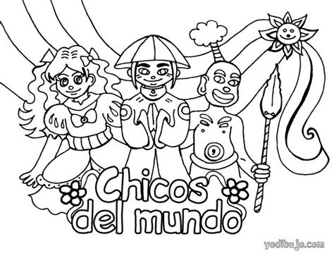 Dibujos para colorear niños del mundo es.hellokids.com