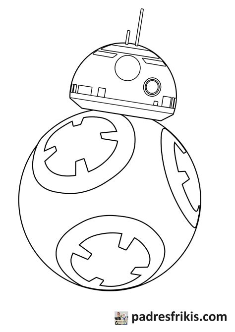 Dibujos para colorear online   Star Wars   BB 8