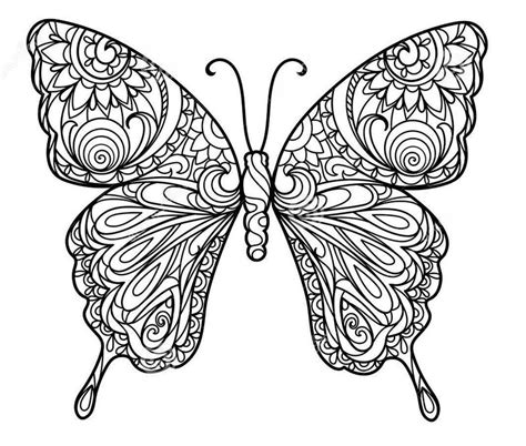 Dibujos para colorear para adultos: Mariposas imprimible ...