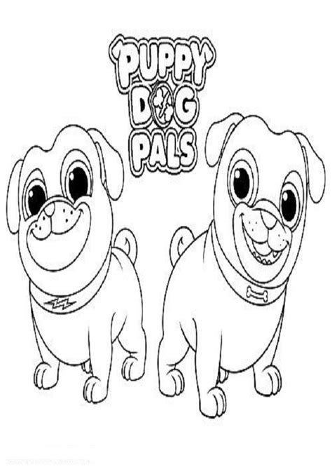 Dibujos para colorear Puppy Dog Pals   Dibujos para colorear