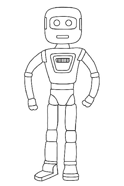 Dibujos para colorear robots, dibujar robots