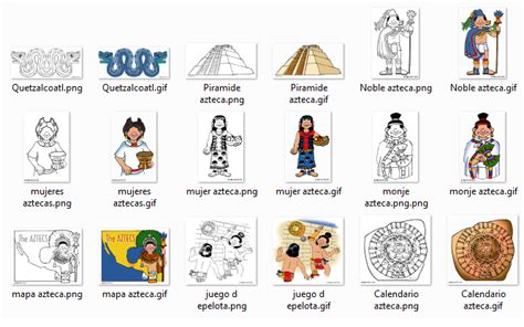 Dibujos para colorear sobre los aztecas | Diario Educación