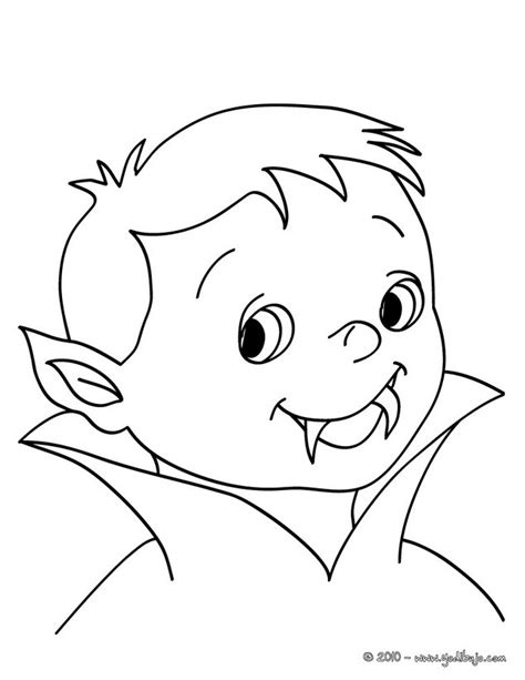 Dibujos para colorear un joven vampiro   es.hellokids.com