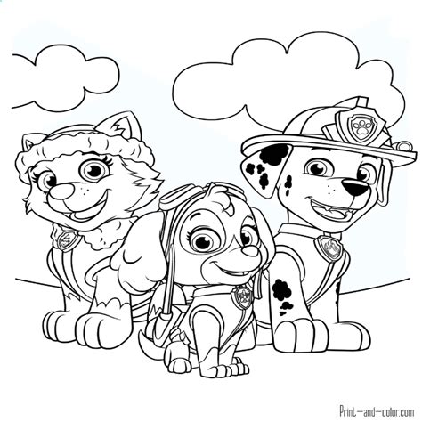 Dibujos Para Imprimir Y Colorear De La Patrulla Canina