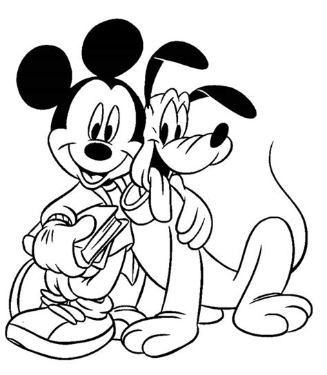 Dibujos para imprimir y colorear de Mickey de Disney