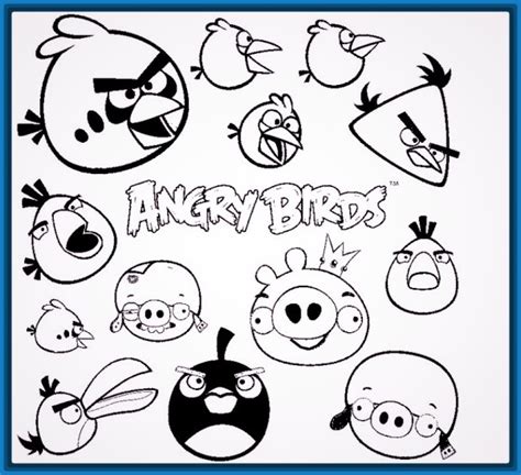 dibujos para pintar angry birds Archivos | Imagenes de Dibujos