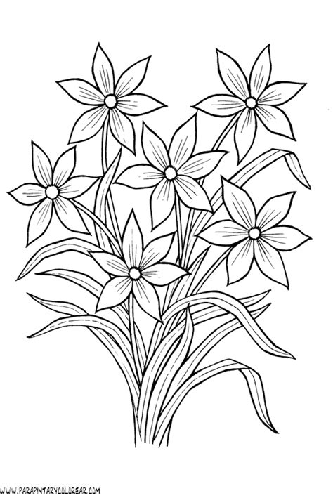 dibujos para pintar de flores 068