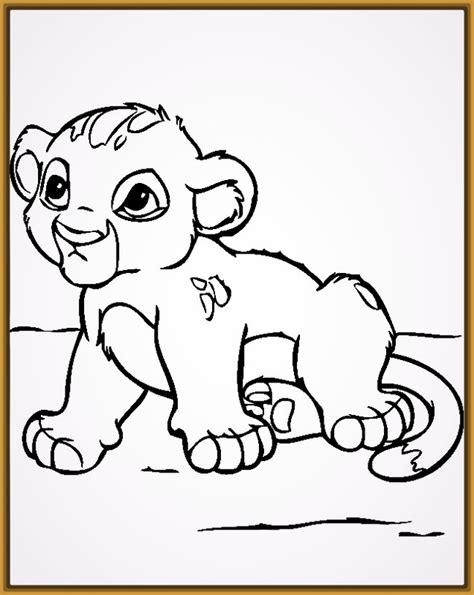 Dibujos Para Pintar de Tigres y Leones Para Colorear ...