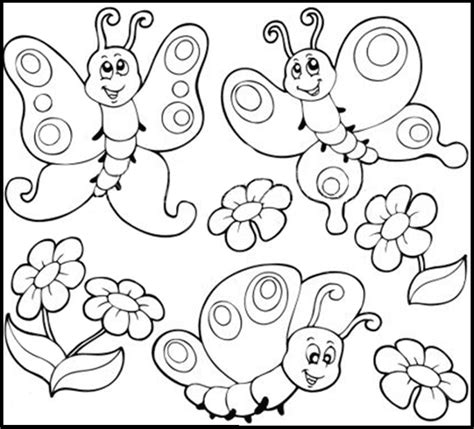 Dibujos para Pintar Mariposas Infantiles | Mariposas para ...