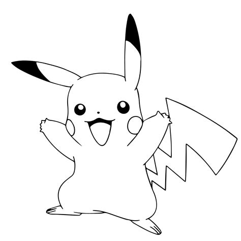 Dibujos Pikachu para dibujar, imprimir, colorear y ...