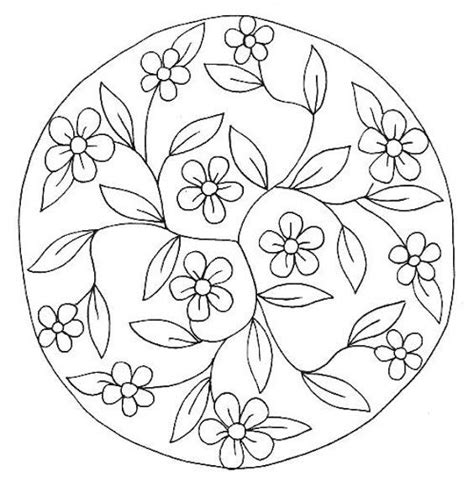 Dibujos y Plantillas para imprimir: Mandalas florales ...