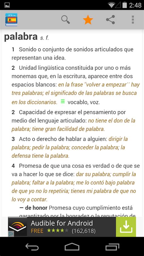 Diccionario de español   Aplicaciones Android en Google Play