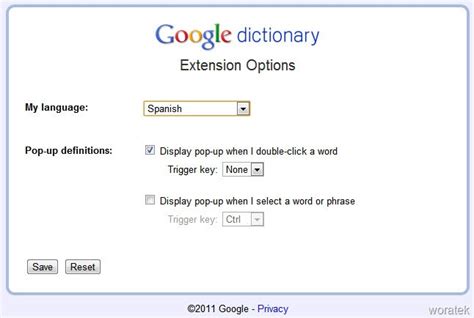 Diccionario de Google, definiciones de palabras sin salir ...