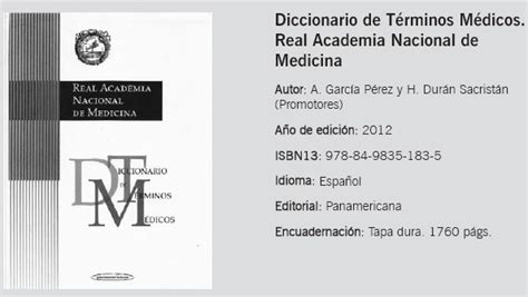 Diccionario de Términos Médicos: Real Academia Nacional de ...