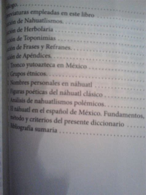 Diccionario Del Nahuatl, En El Espanol De Mexico Ed Unam ...