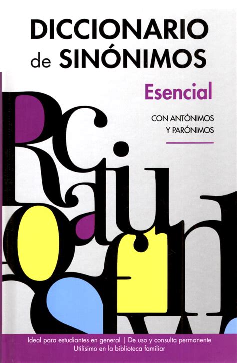 Diccionario Esencial de Sinónimos – Librería temas y libros