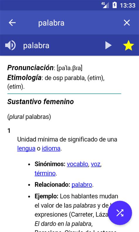 Diccionario español   Aplicaciones Android en Google Play