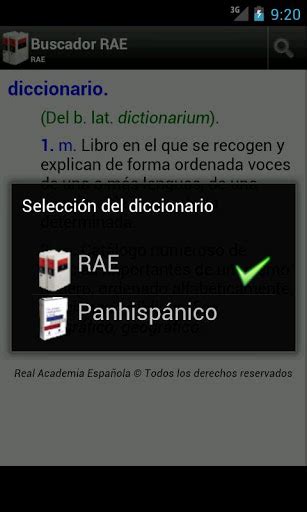 Diccionario Español de la RAE   Android Market