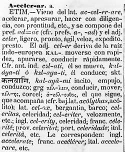 Diccionario etimológico   Wikilengua