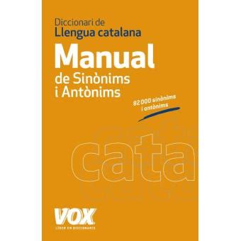 Diccionario manual de sinonims i antonims   Sinopsis y ...