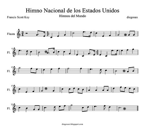 diegosax: Himno Nacional de los Estados Unidos de América ...