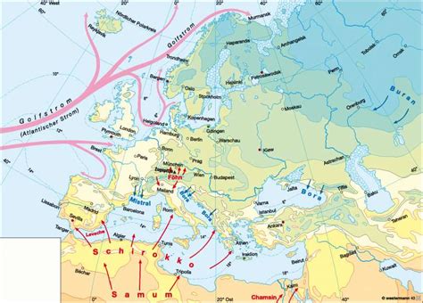 Diercke Weltatlas   Kartenansicht   Europa   Temperaturen ...