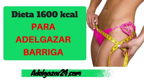 Dieta para Adelgazar Barriga de 1600 Kcal   ¡Funciona ...