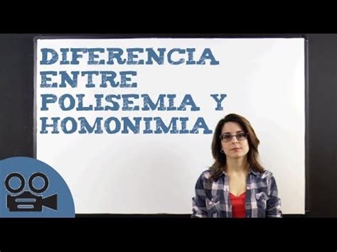 Diferencia entre polisemia y homonímia   YouTube