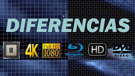 Diferencias entre 4K, HD, Full HD, Ultra HD, 8K ...