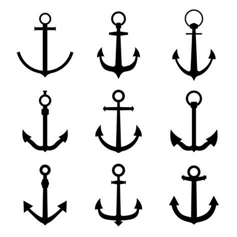 Different anchors Vector | Free Download
