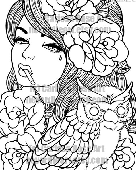 Digital Download Print Your Own Coloring Book Outline Page