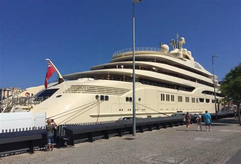Dilbar spotted in Barcelona, Spain   Yacht Harbour