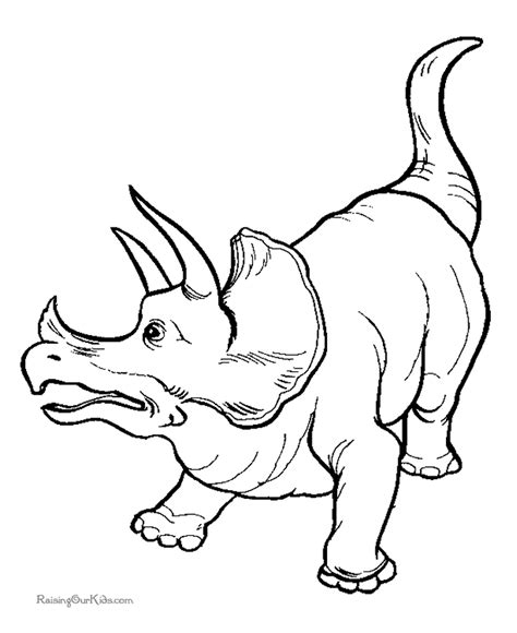 Dinosaur coloring pages Triceratops coloring page
