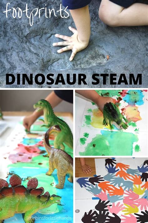 Dinosaur Footprint Activities Dinosaur STEAM for Kids