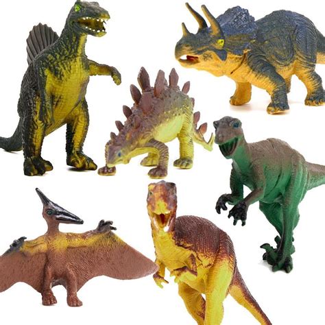Dinosaur Set Tyrannosaurus Stegosaurus Triceratops ...