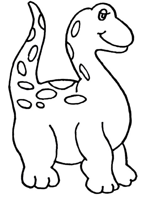 Dinosaur simple coloring page