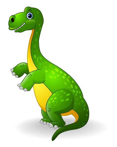 Dinosaurio verde de dibujos animados | Descargar Vectores ...