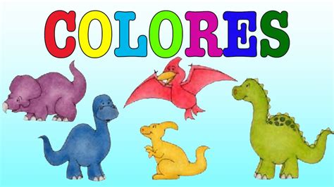 Dinosaurios de colores para niños /Aprende los colores ...