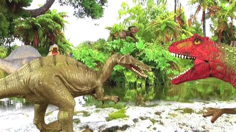 Dinosaurios peleando|dinosaurios para niños on Youtube ...