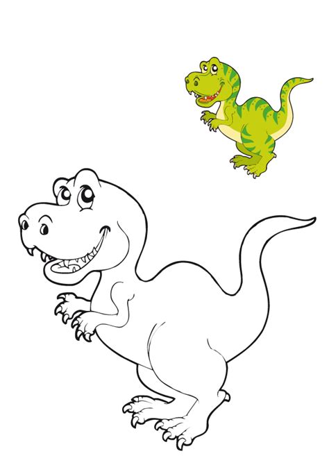 Dinosaurios y Dragones. Dibujos para colorear