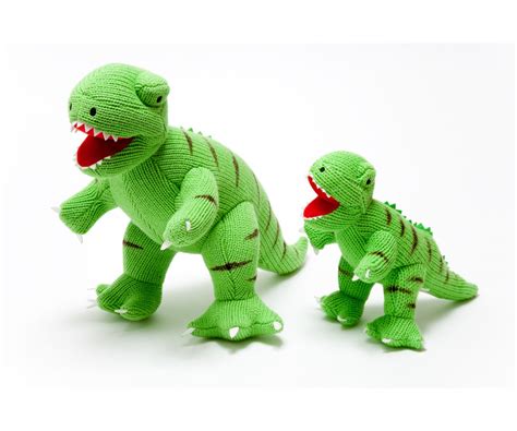 Dinosaurs : Large Knitted T Rex Dinosaur Soft Toy