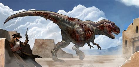 Dinosaurs vs Alamo | Dinosaur Cowboys Tabletop Skirmish Game