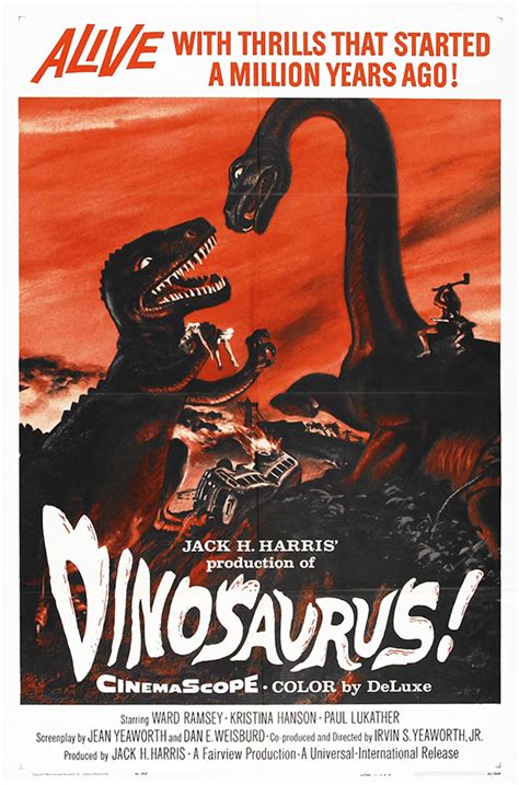 Dinosaurus!   Vintage Movie Poster | Free Vintage Posters