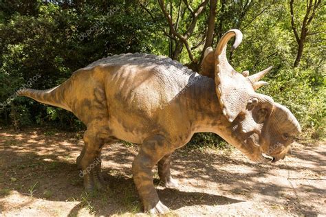 Dinossauro herbívoro com chifres — Stock Photo © fabio ...