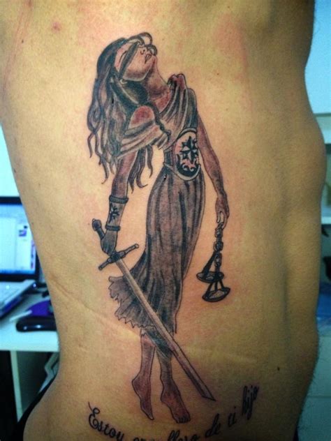 diosa de la justicia tattoo | Derecho y Justicia ...