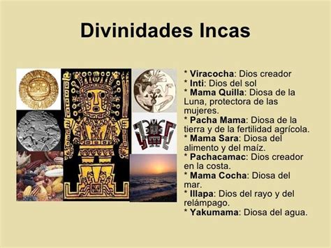 Dioses incas: nombres y significado
